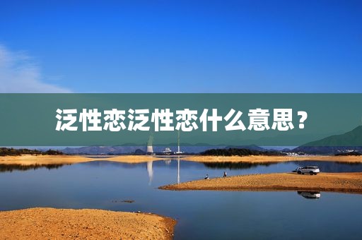泛性恋泛性恋什么意思？
