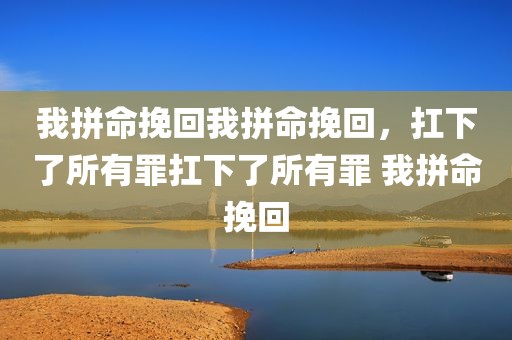 我拼命挽回我拼命挽回，扛下了所有罪扛下了所有罪 我拼命挽回
