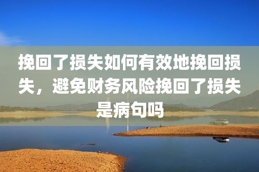 挽回了损失如何有效地挽回损失，避免财务风险挽回了损失是病句吗