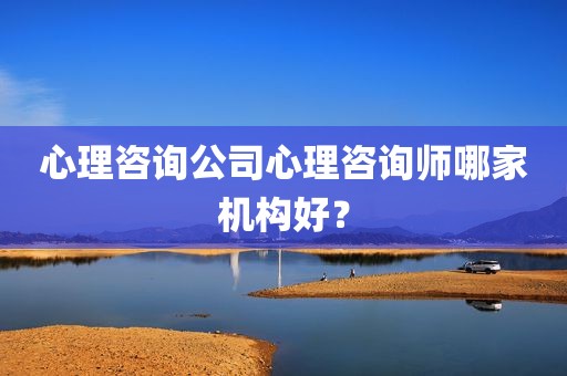 心理咨询公司心理咨询师哪家机构好？