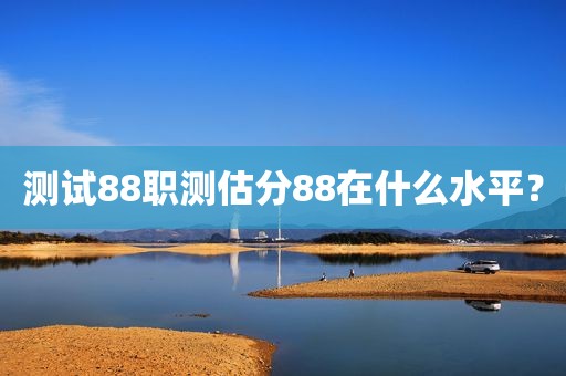 测试88职测估分88在什么水平？