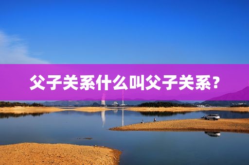父子关系什么叫父子关系？