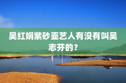 吴红娟紫砂壶艺人有没有叫吴志芬的？