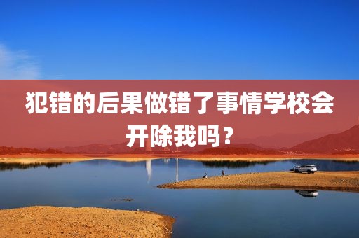 犯错的后果做错了事情学校会开除我吗？