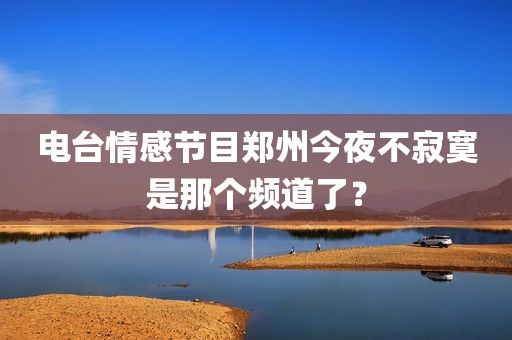 电台情感节目郑州今夜不寂寞是那个频道了？