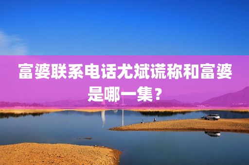 富婆联系电话尤斌谎称和富婆是哪一集？