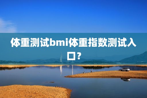 体重测试bmi体重指数测试入口？