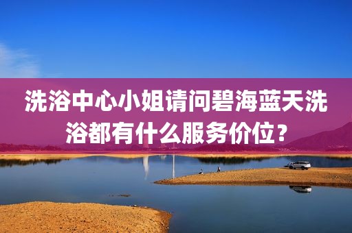 洗浴中心小姐请问碧海蓝天洗浴都有什么服务价位？