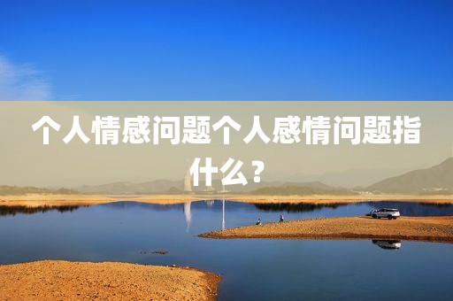 个人情感问题个人感情问题指什么？