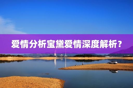 爱情分析宝黛爱情深度解析？