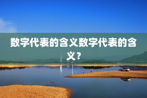 数字代表的含义数字代表的含义？