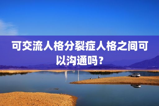 可交流人格分裂症人格之间可以沟通吗？