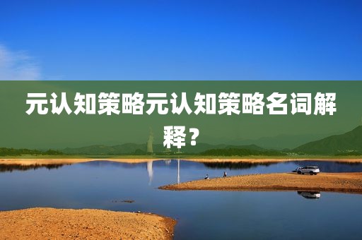 元认知策略元认知策略名词解释？