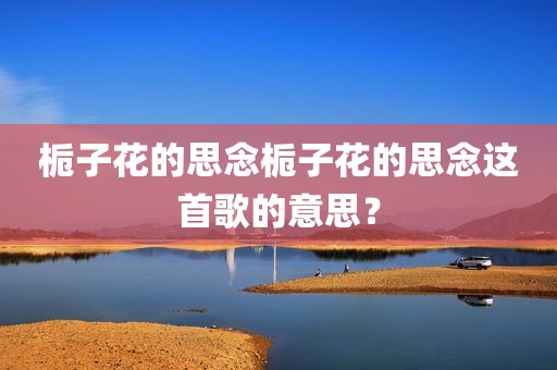 栀子花的思念栀子花的思念这首歌的意思？