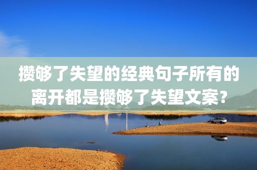 攒够了失望的经典句子所有的离开都是攒够了失望文案？