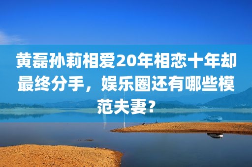 黄磊孙莉相爱20年相恋十年却最终分手，娱乐圈还有哪些模范夫妻？