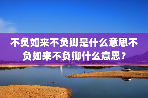 不负如来不负卿是什么意思不负如来不负卿什么意思？