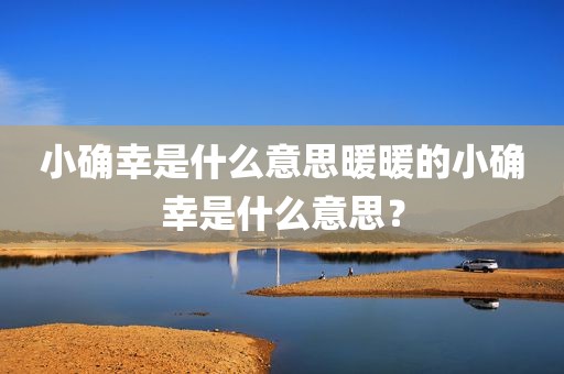 小确幸是什么意思暖暖的小确幸是什么意思？