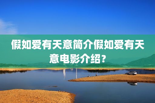 假如爱有天意简介假如爱有天意电影介绍？