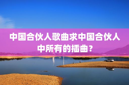 中国合伙人歌曲求中国合伙人中所有的插曲？