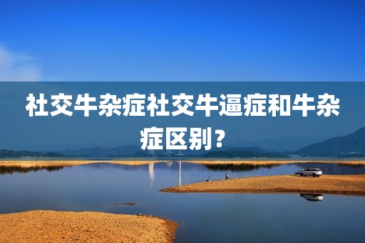 社交牛杂症社交牛逼症和牛杂症区别？