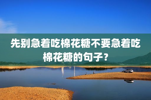 先别急着吃棉花糖不要急着吃棉花糖的句子？