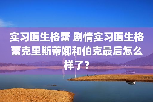 实习医生格蕾 剧情实习医生格蕾克里斯蒂娜和伯克最后怎么样了？