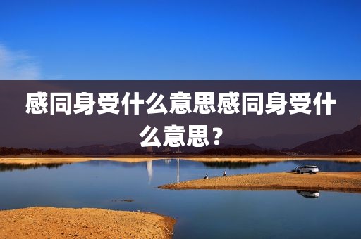 感同身受什么意思感同身受什么意思？
