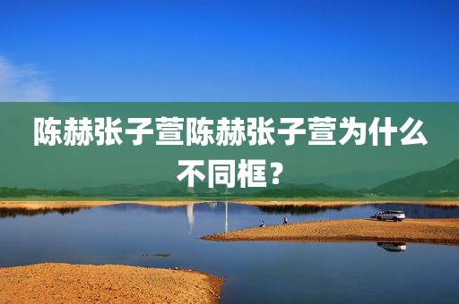 陈赫张子萱陈赫张子萱为什么不同框？