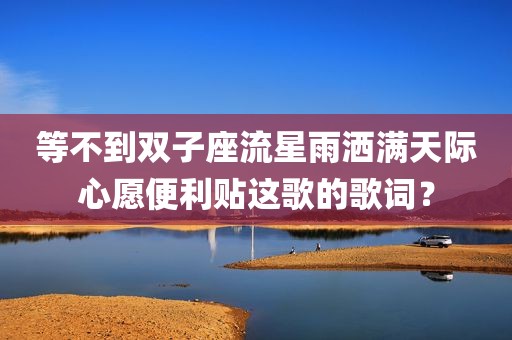 等不到双子座流星雨洒满天际心愿便利贴这歌的歌词？
