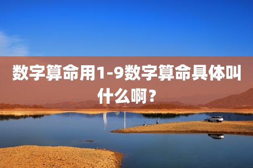 数字算命用1-9数字算命具体叫什么啊？