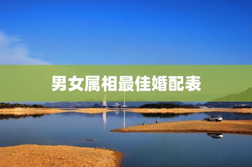 男女属相最佳婚配表