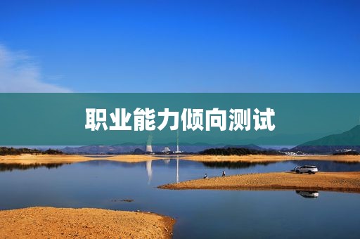 职业能力倾向测试