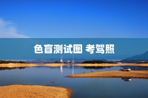 色盲测试图 考驾照