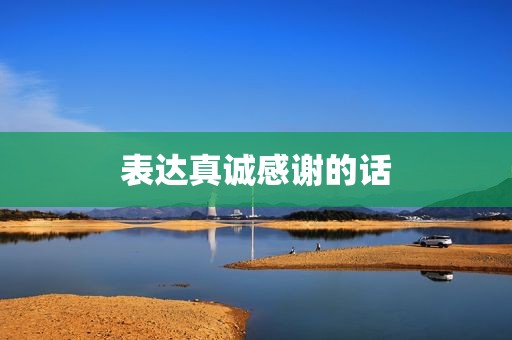 表达真诚感谢的话