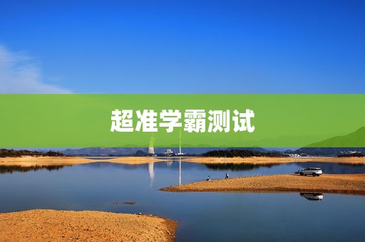 超准学霸测试
