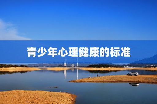 青少年心理健康的标准