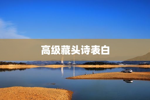 高级藏头诗表白
