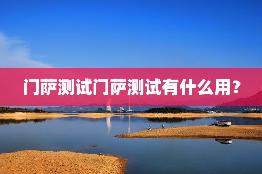 门萨测试门萨测试有什么用？