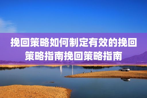 挽回策略如何制定有效的挽回策略指南挽回策略指南
