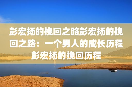 彭宏扬的挽回之路彭宏扬的挽回之路：一个男人的成长历程彭宏扬的挽回历程