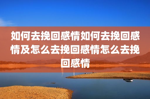如何去挽回感情如何去挽回感情及怎么去挽回感情怎么去挽回感情