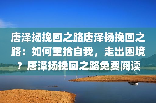 唐泽扬挽回之路唐泽扬挽回之路：如何重拾自我，走出困境？唐泽扬挽回之路免费阅读