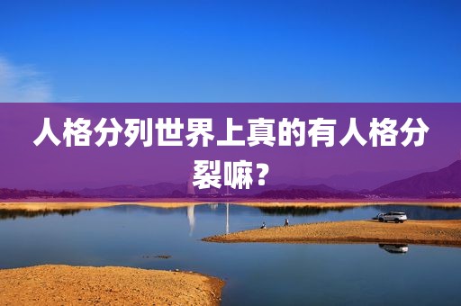 人格分列世界上真的有人格分裂嘛？