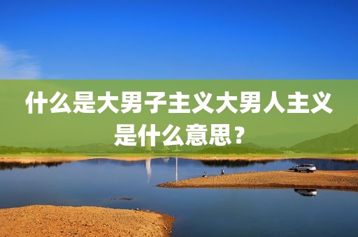 什么是大男子主义大男人主义是什么意思？